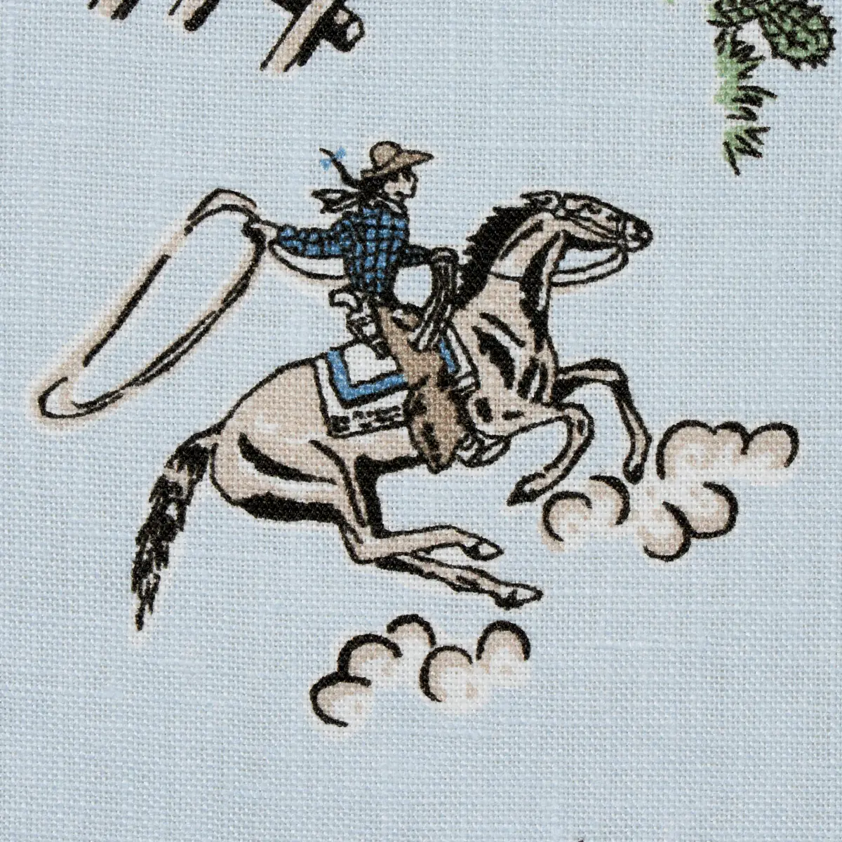 WILD WEST PERFORMANCE LINEN_ BLUE