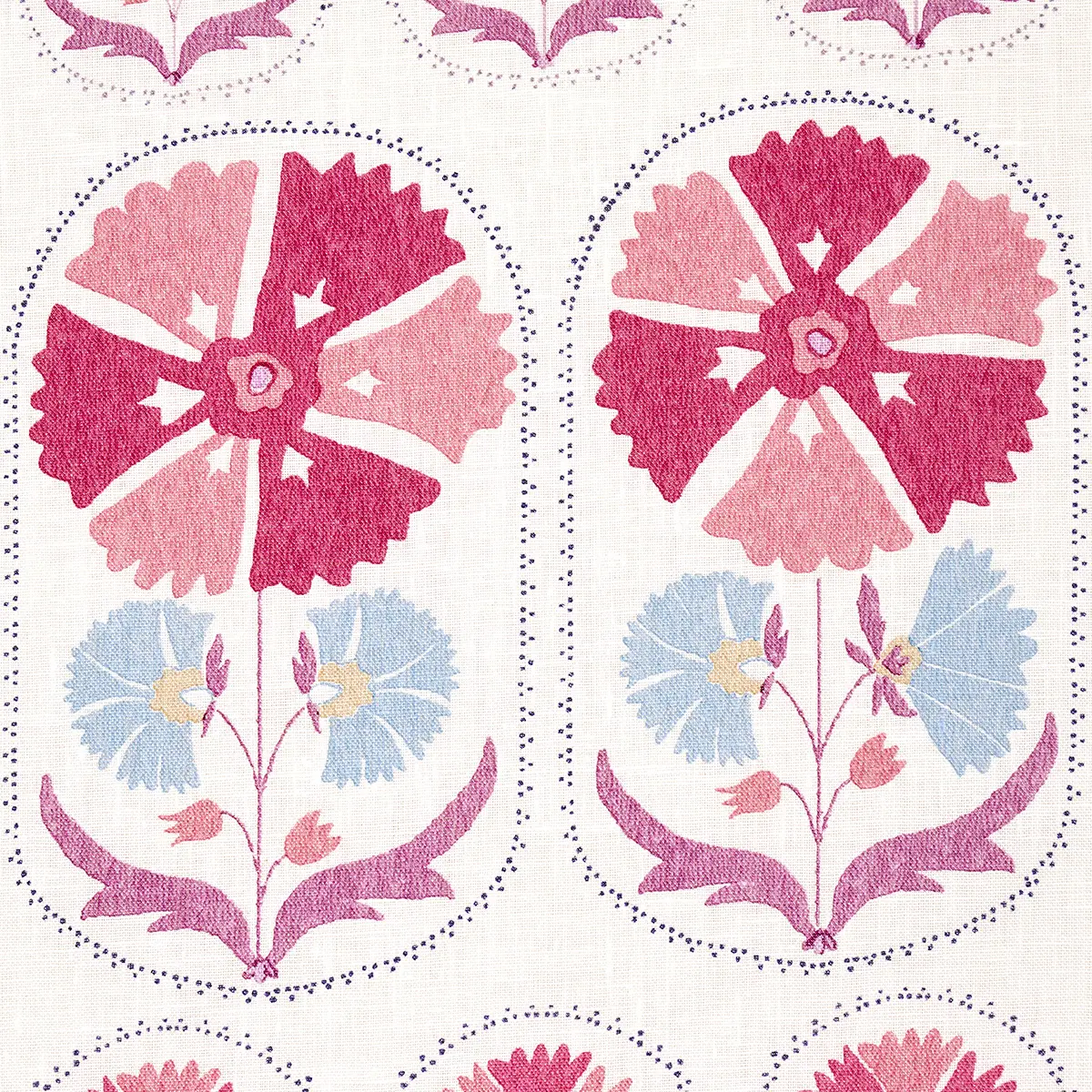 ANJUNA FLORAL LINEN PRINT_ MULBERRY