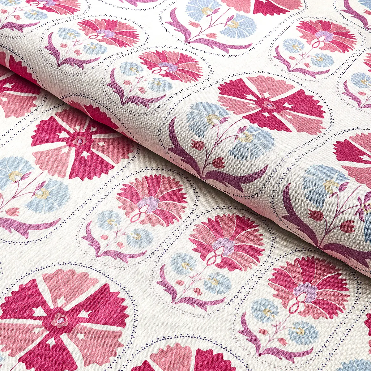 ANJUNA FLORAL LINEN PRINT_ MULBERRY