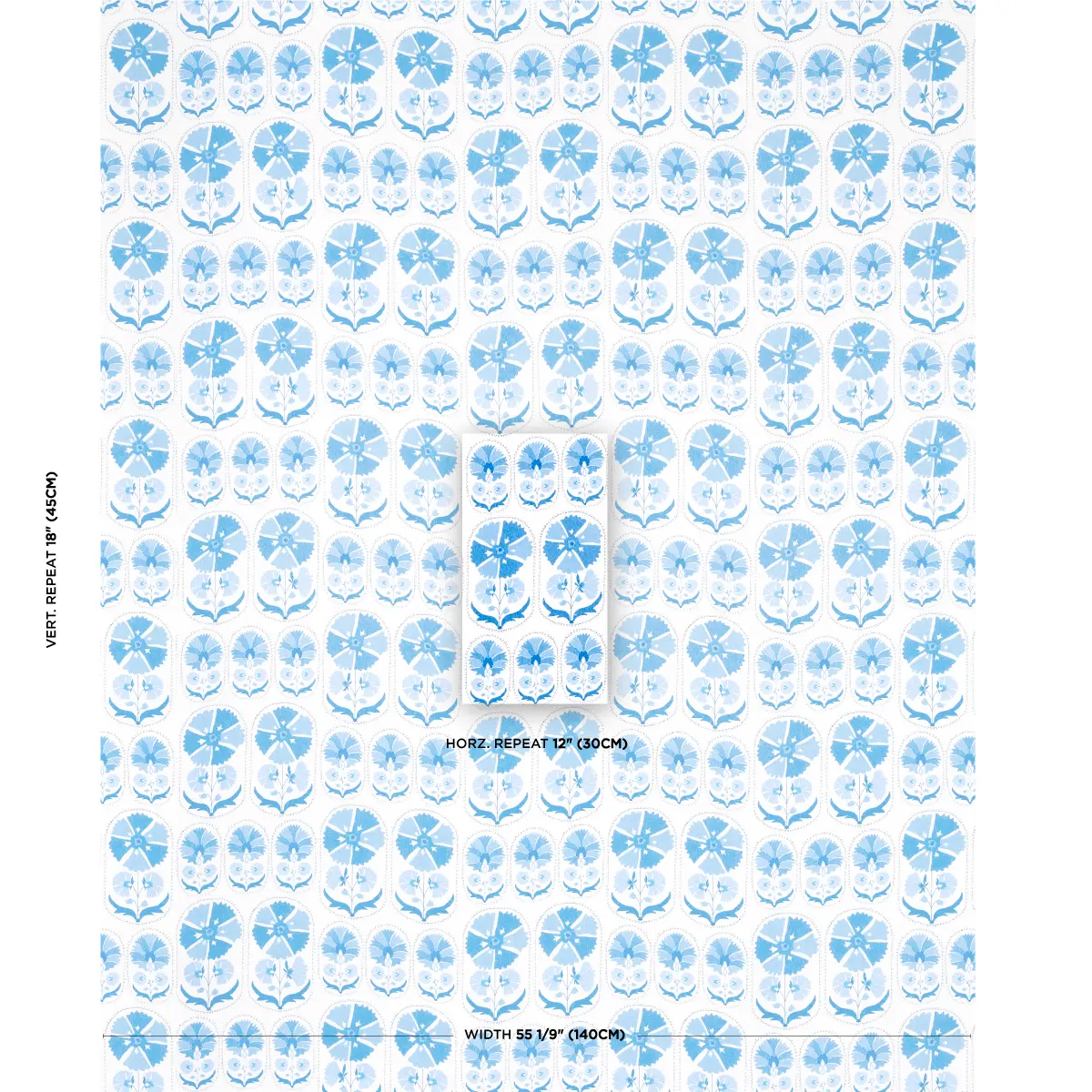 ANJUNA FLORAL LINEN PRINT_ PORCELAIN