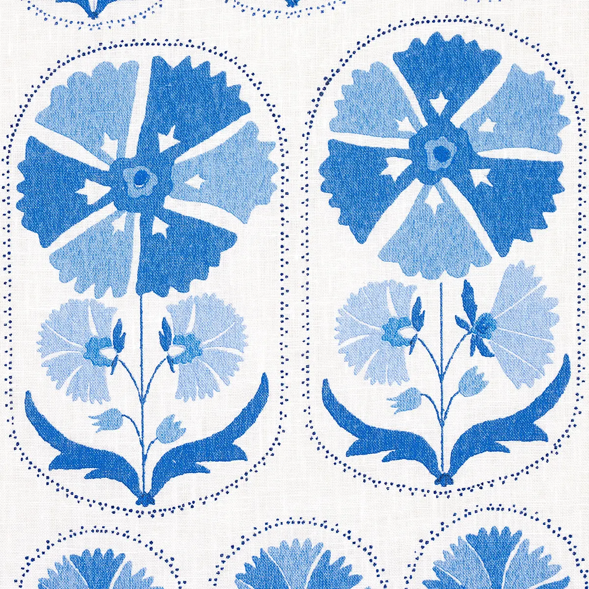 ANJUNA FLORAL LINEN PRINT_ PORCELAIN