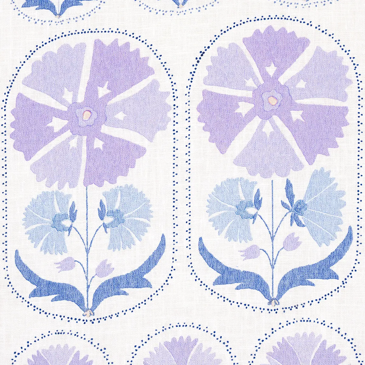 ANJUNA FLORAL LINEN PRINT_ LILAC