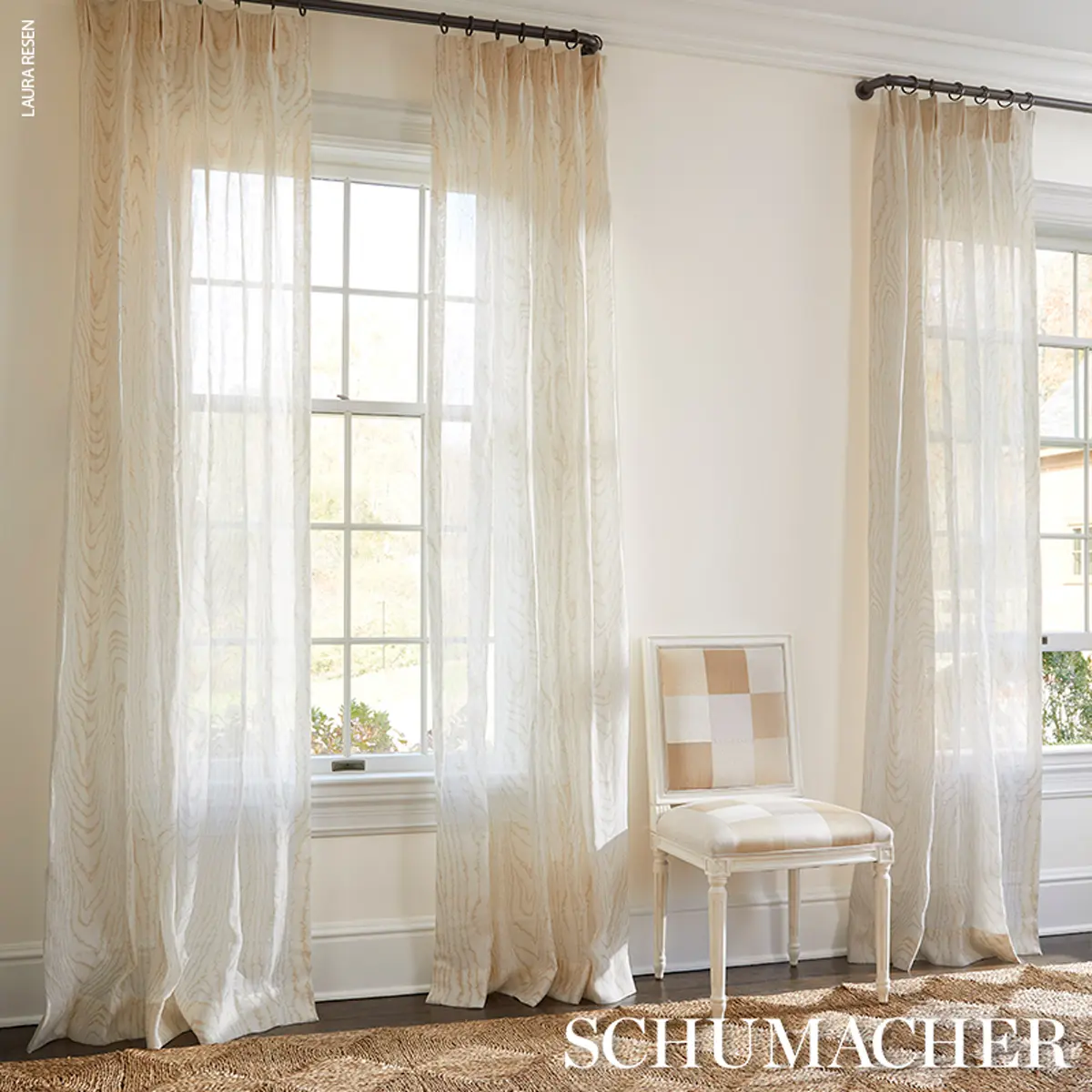 FAUX BOIS SHEER_ SAND