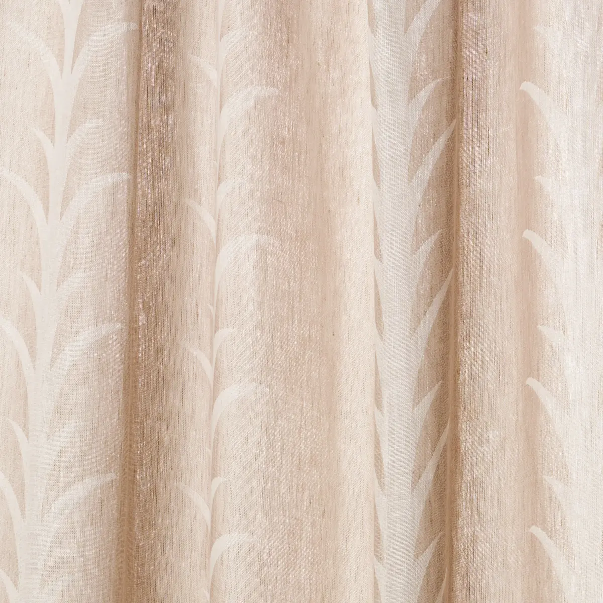 ACANTHUS STRIPE SHEER_ TAUPE