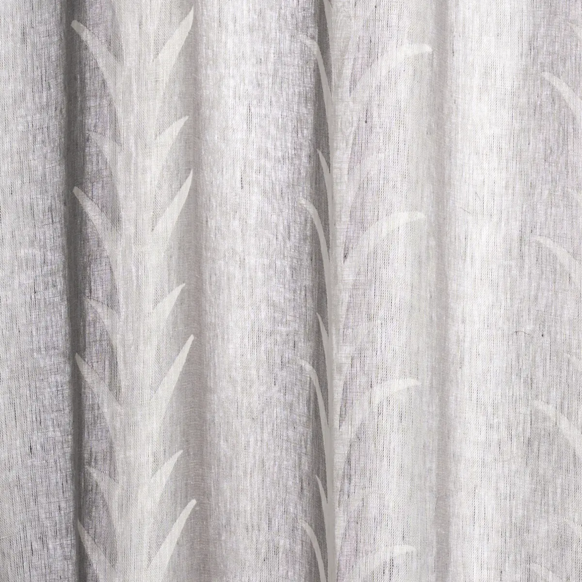 ACANTHUS STRIPE SHEER_ CARBON