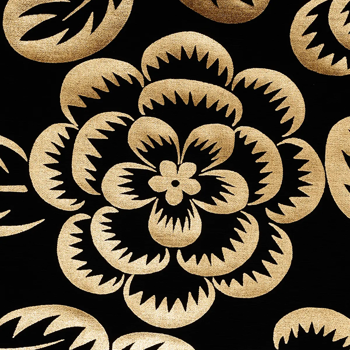 ANGELICA FLORAL_ GOLD & NOIR