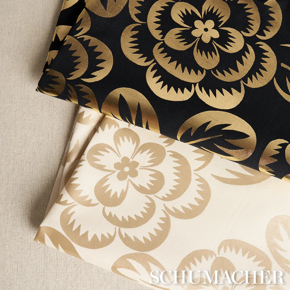 ANGELICA FLORAL_ GOLD & NOIR