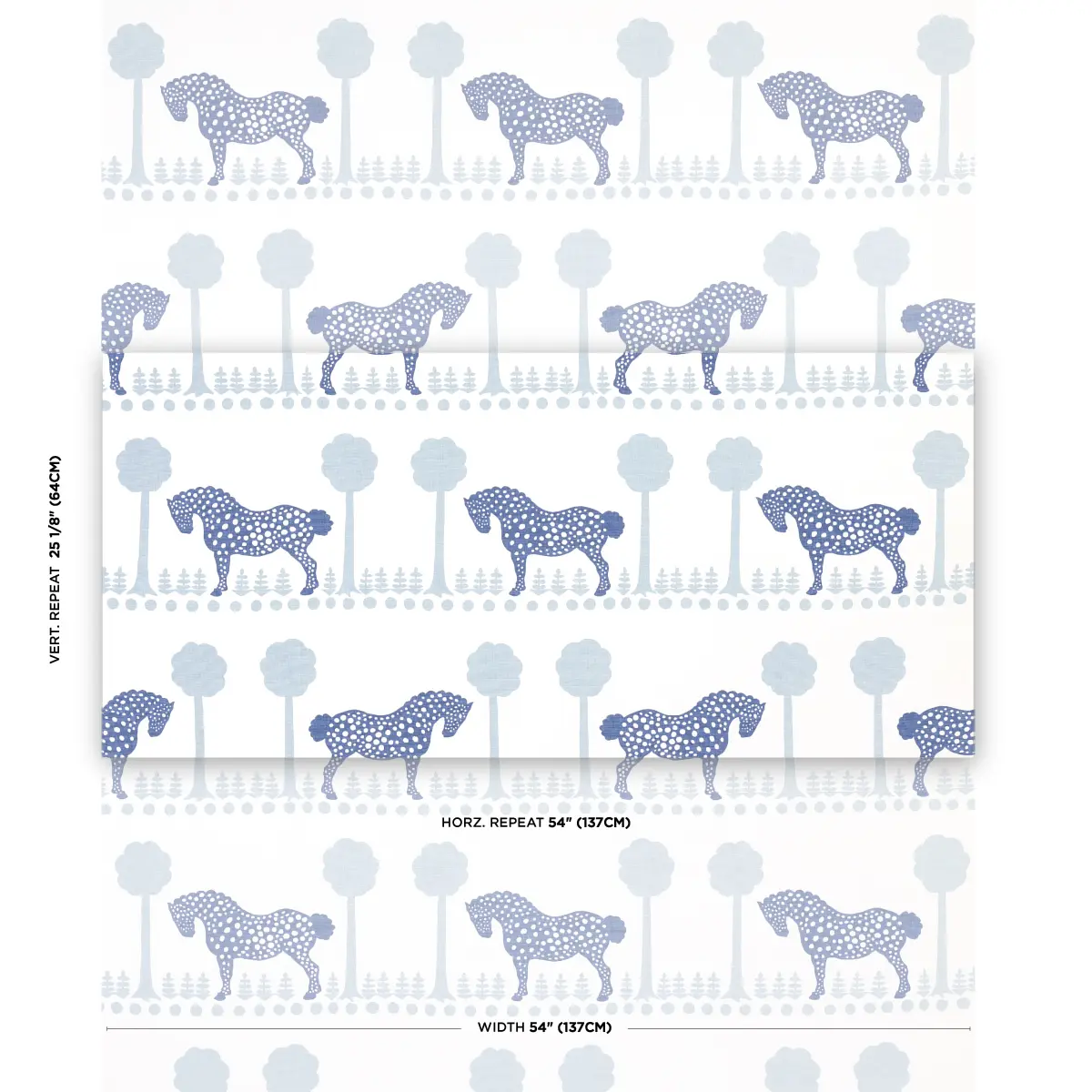 POLKA DOT PONY_ BLUE