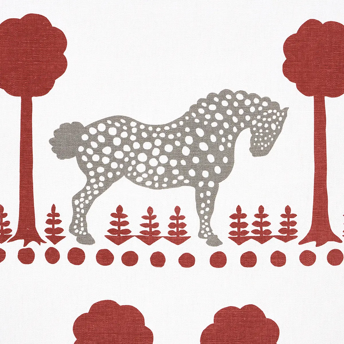 POLKA DOT PONY_ RED