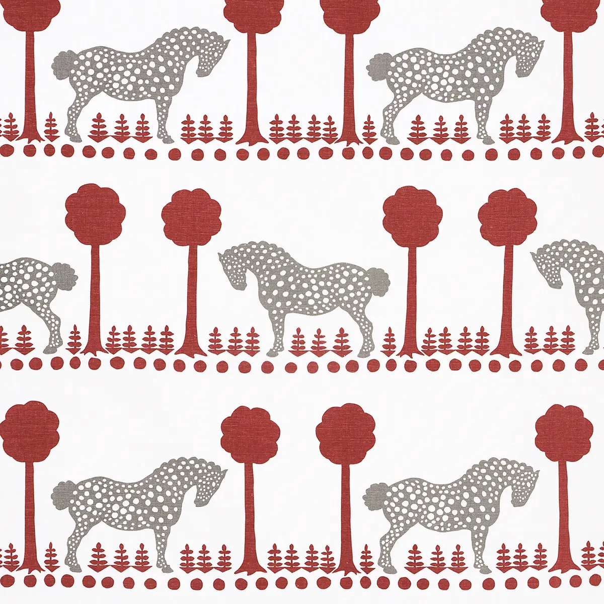 POLKA DOT PONY_ RED
