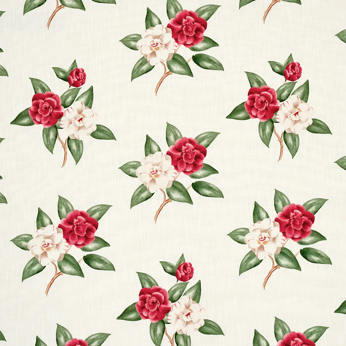 CASABLANCA FLORAL INDOOR/OUTDOOR_ GARNET