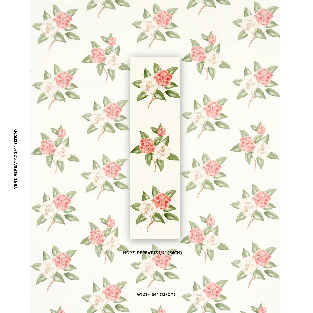 CASABLANCA FLORAL INDOOR/OUTDOOR_ CORAL