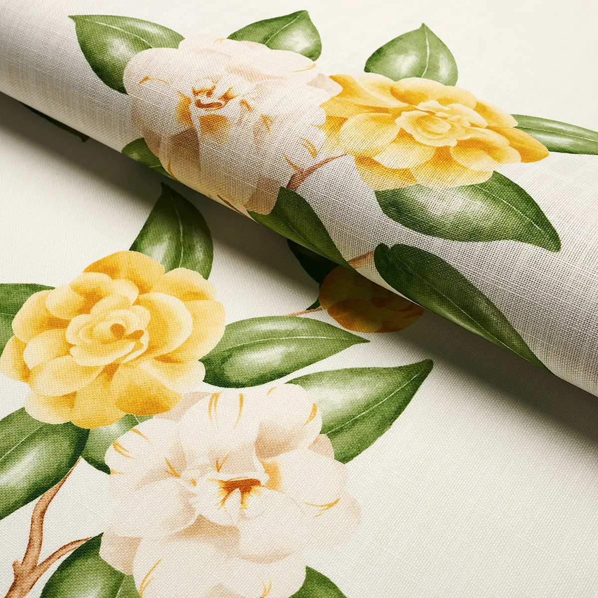 CASABLANCA FLORAL INDOOR/OUTDOOR_ PALE YELLOW