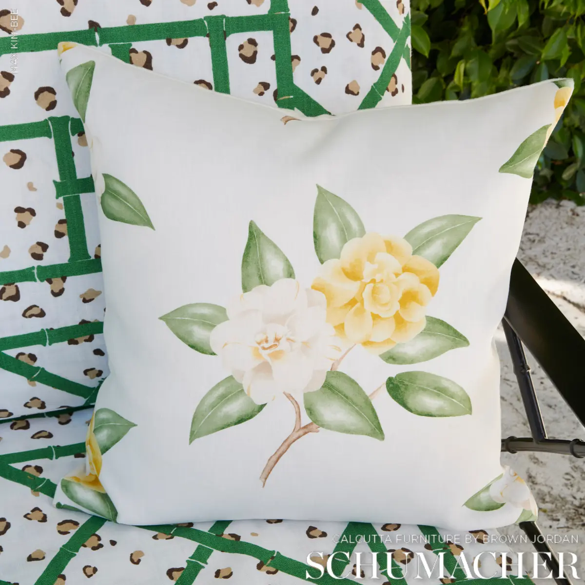CASABLANCA FLORAL INDOOR/OUTDOOR_ PALE YELLOW