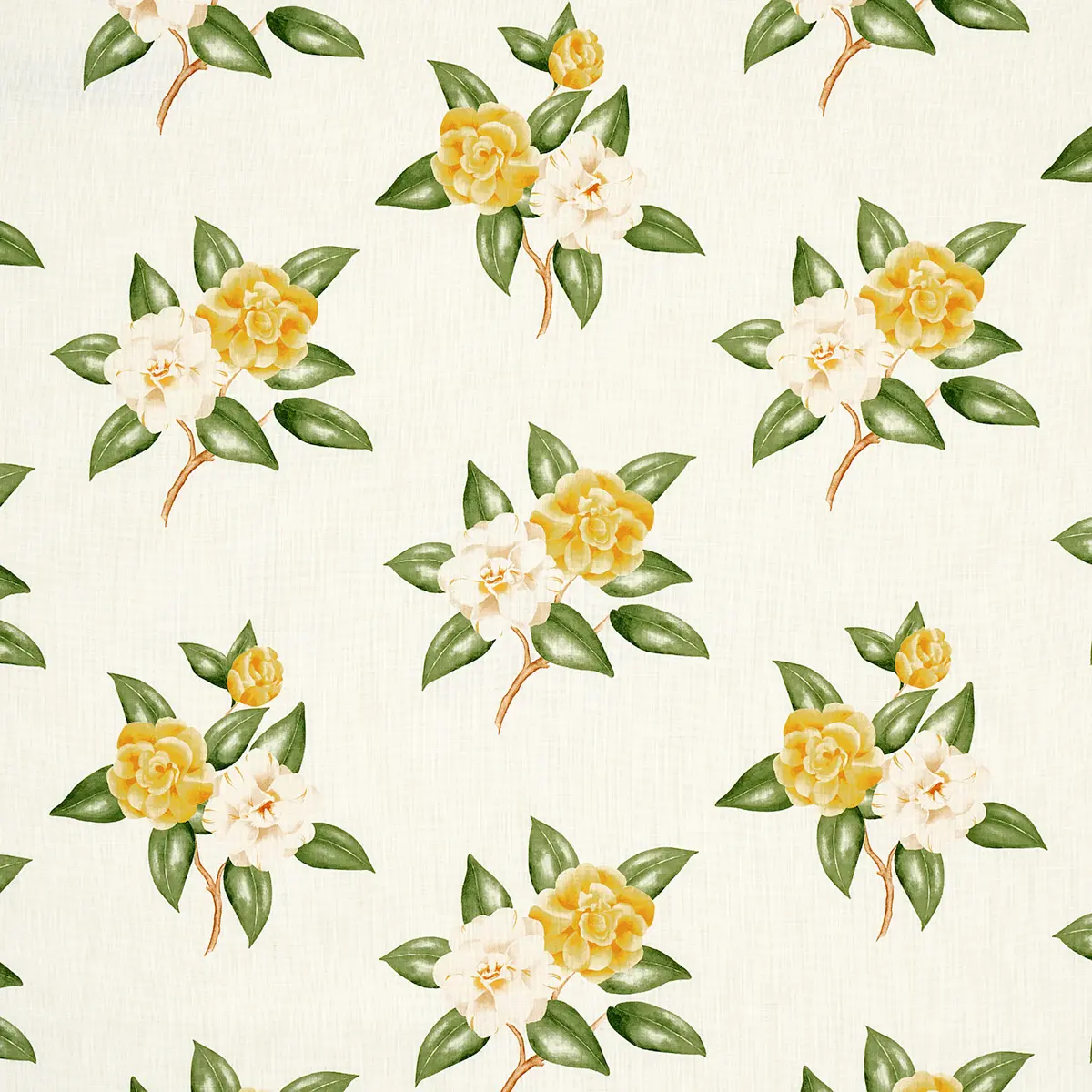 CASABLANCA FLORAL INDOOR/OUTDOOR_ PALE YELLOW
