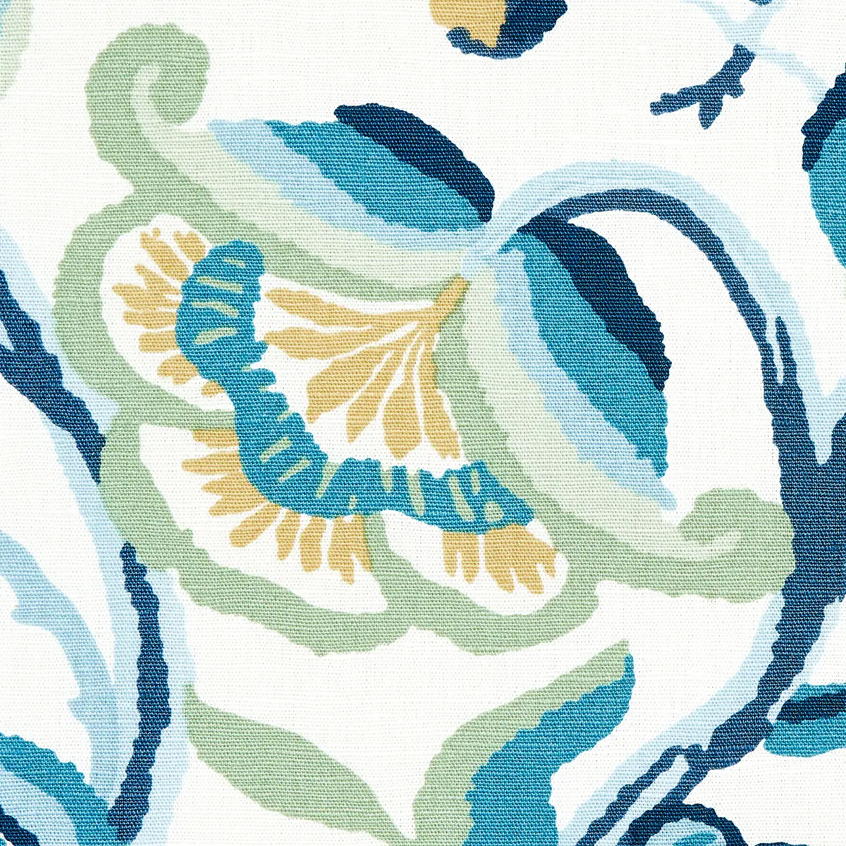 ALEXANDRA VINE LINEN_ NAVY & LEAF