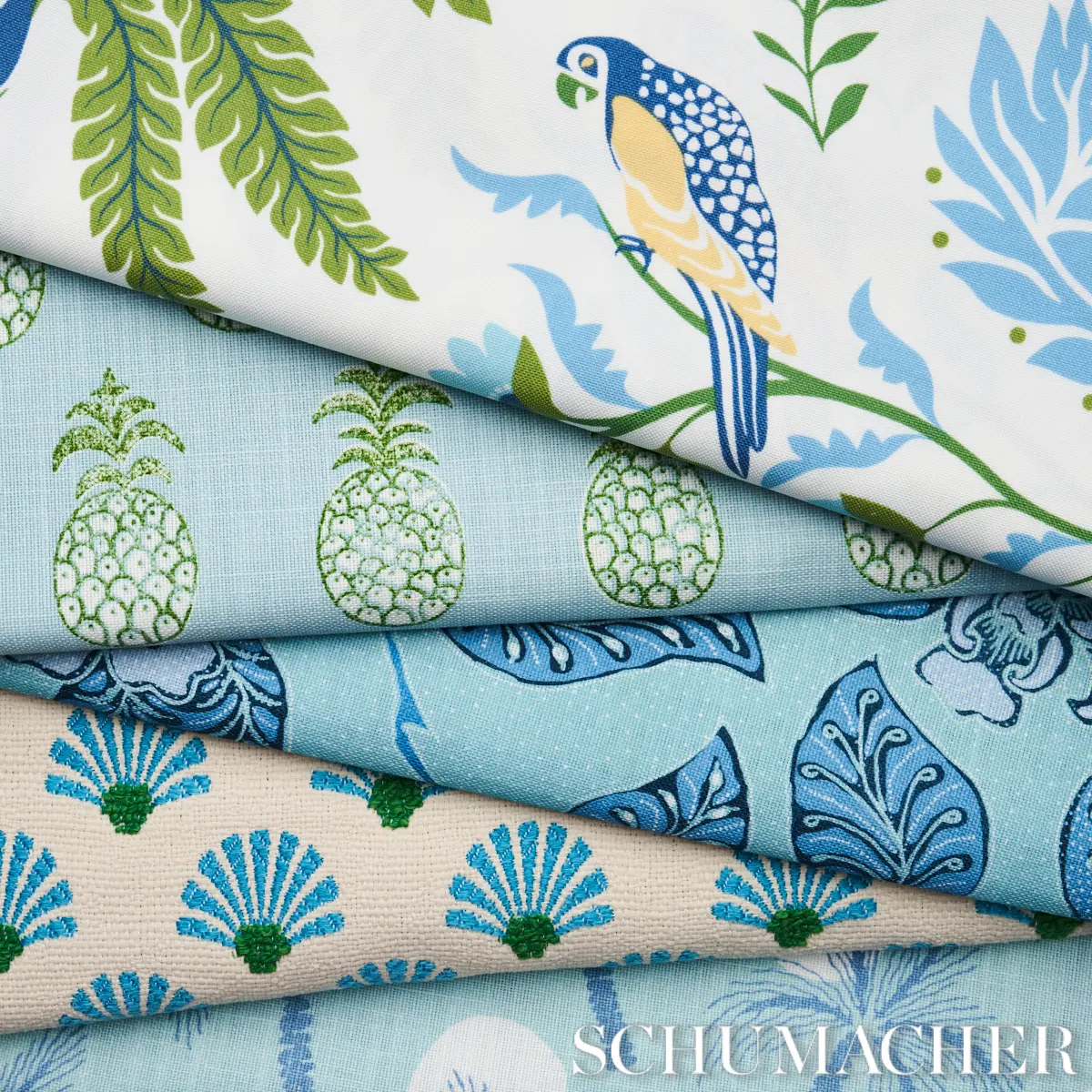 ISLAND PALM INDOOR/OUTDOOR_ BLUE & GREEN