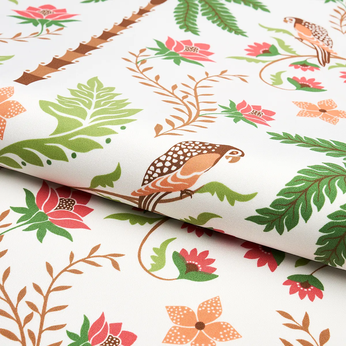 ISLAND PALM INDOOR/OUTDOOR_ CORAL & GREEN