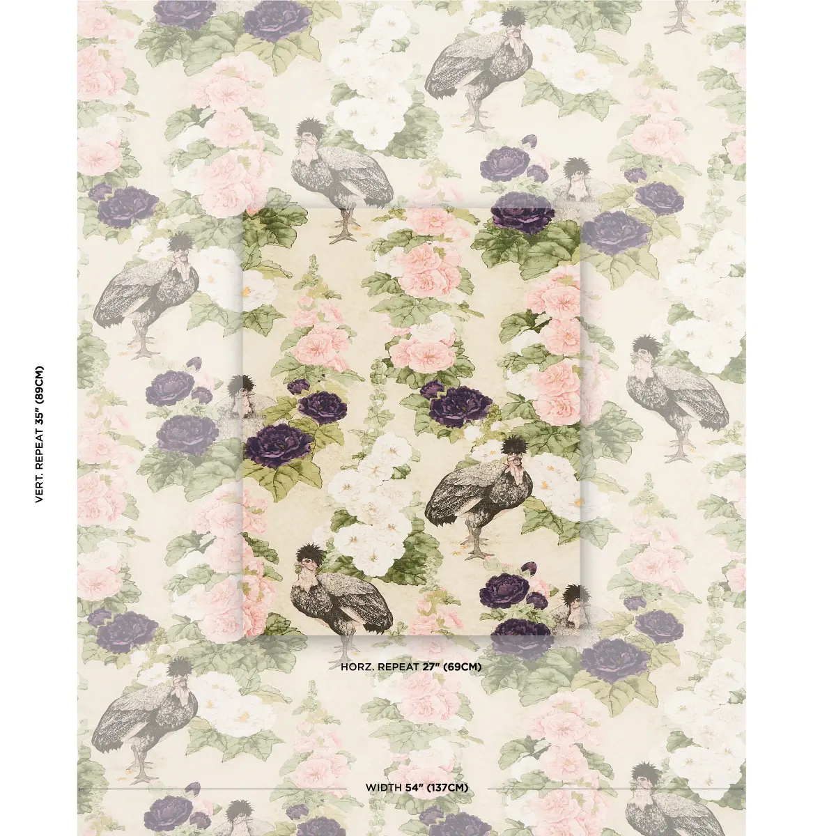 LADY HOLLYHOCK_ CREME