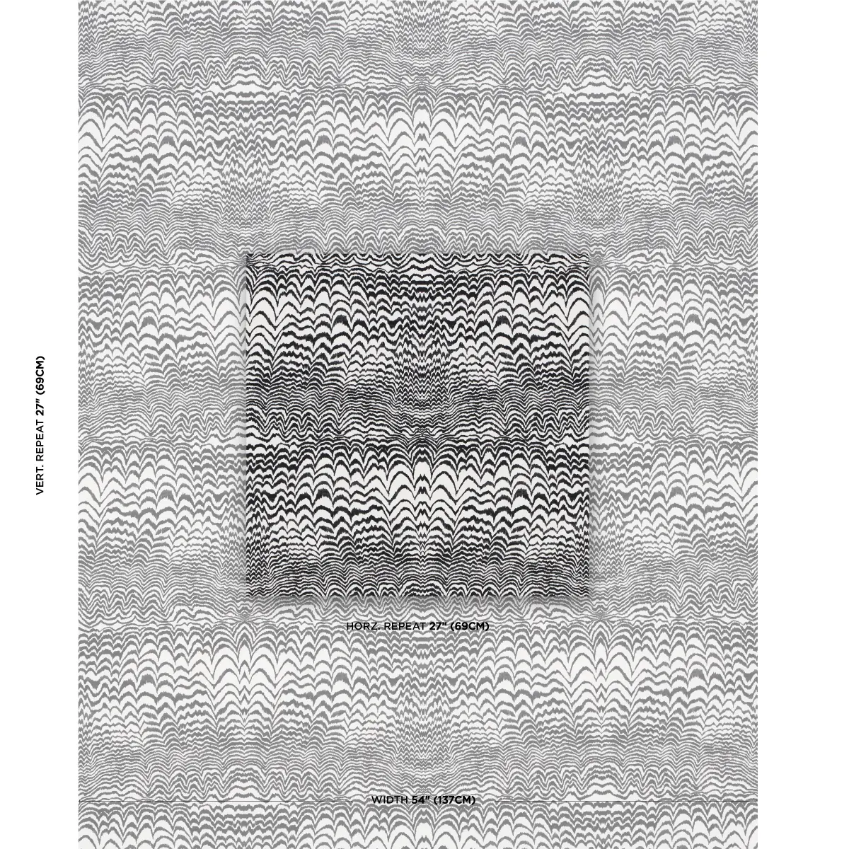 INK WAVE PRINT INDOOR/OUTDOOR_ BLACK