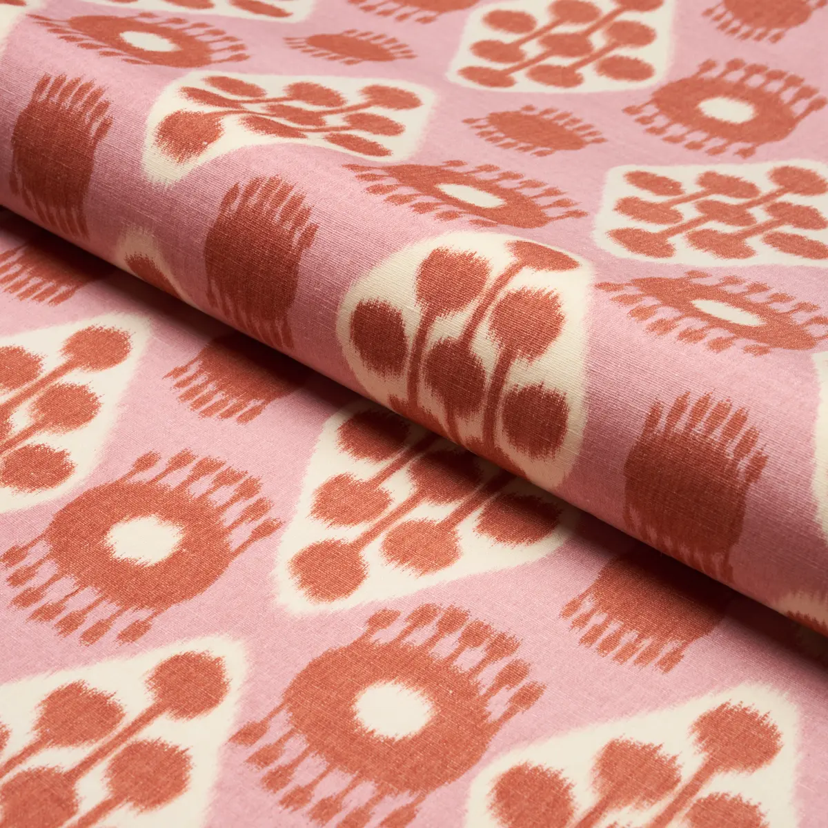 HAMILTON IKAT_ PINK AND TANGERINE