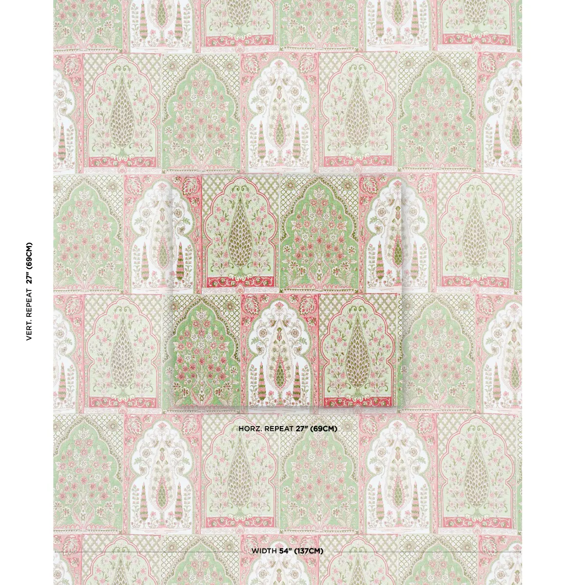 BARRA PALACE_ PINK & GREEN