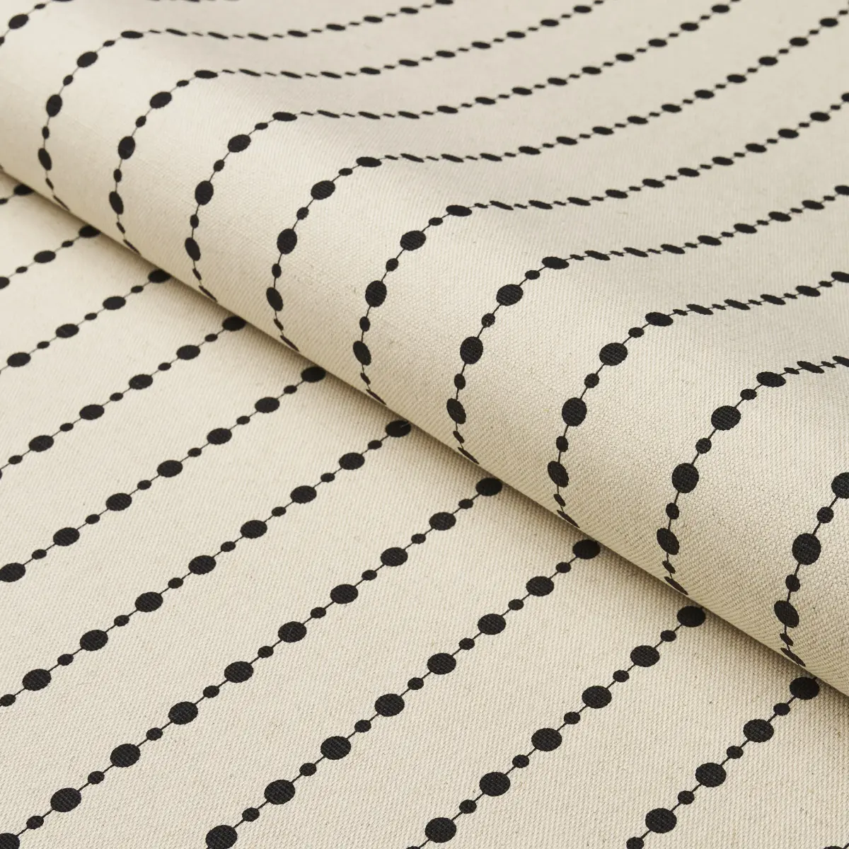 BEADED STRIPE_ BLACK AND CREAM