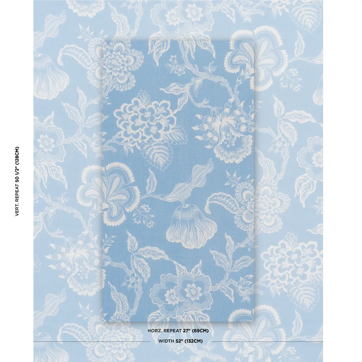 HOTHOUSE FLOWERS SILHOUETTE_ BLISS BLUE