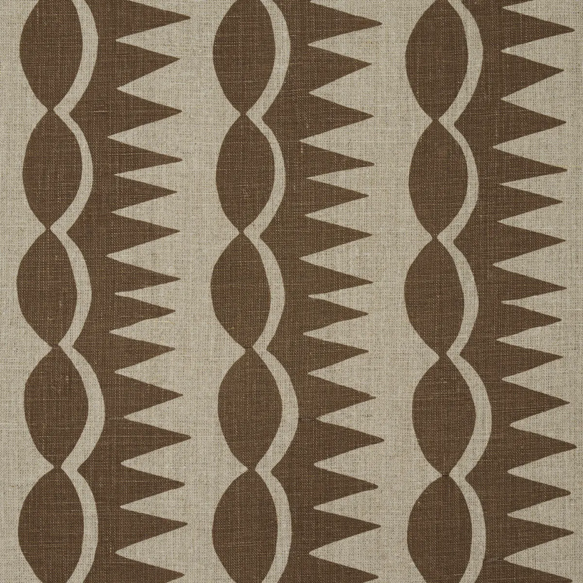 DAGGER STRIPE_ BROWN ON NATURAL