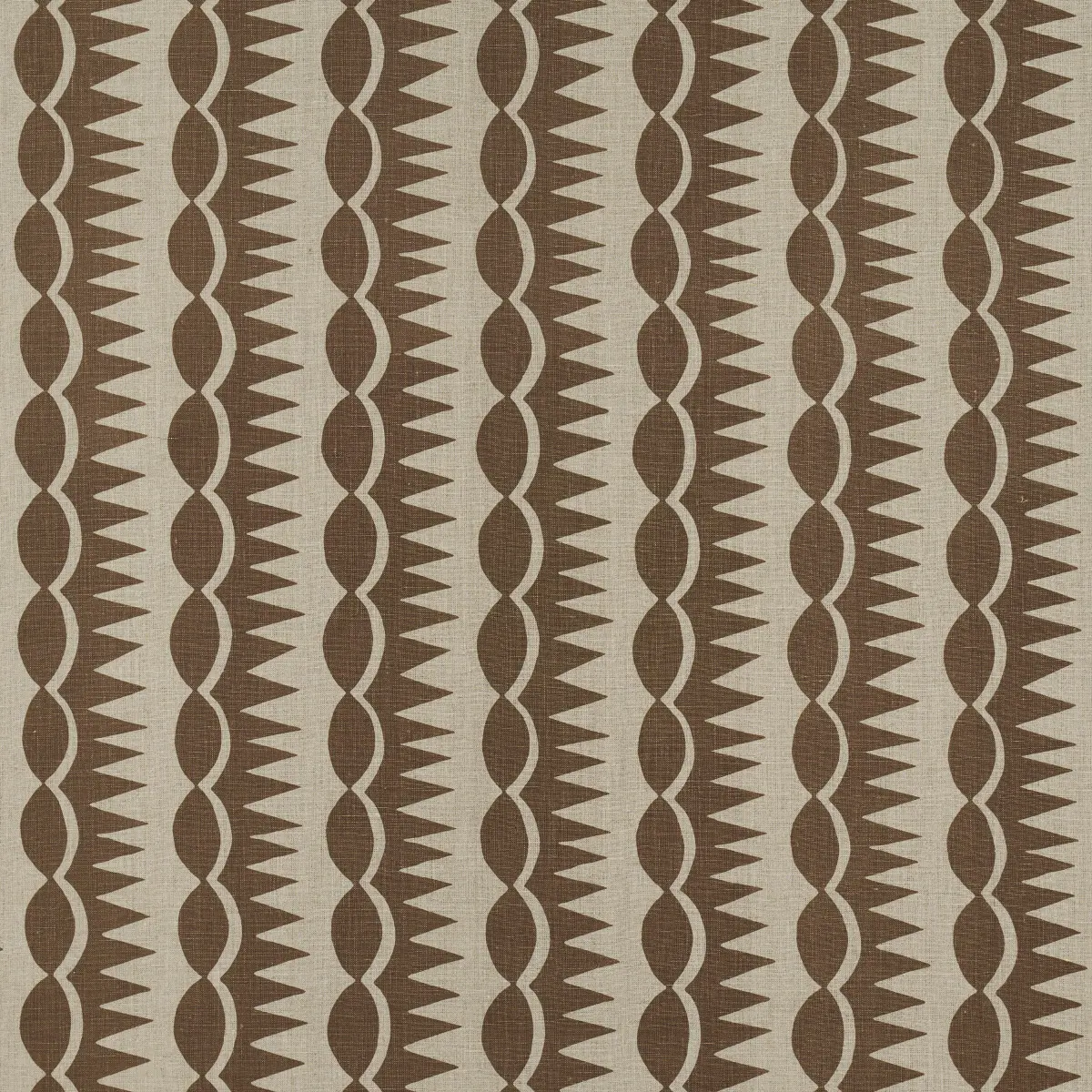 DAGGER STRIPE_ BROWN ON NATURAL
