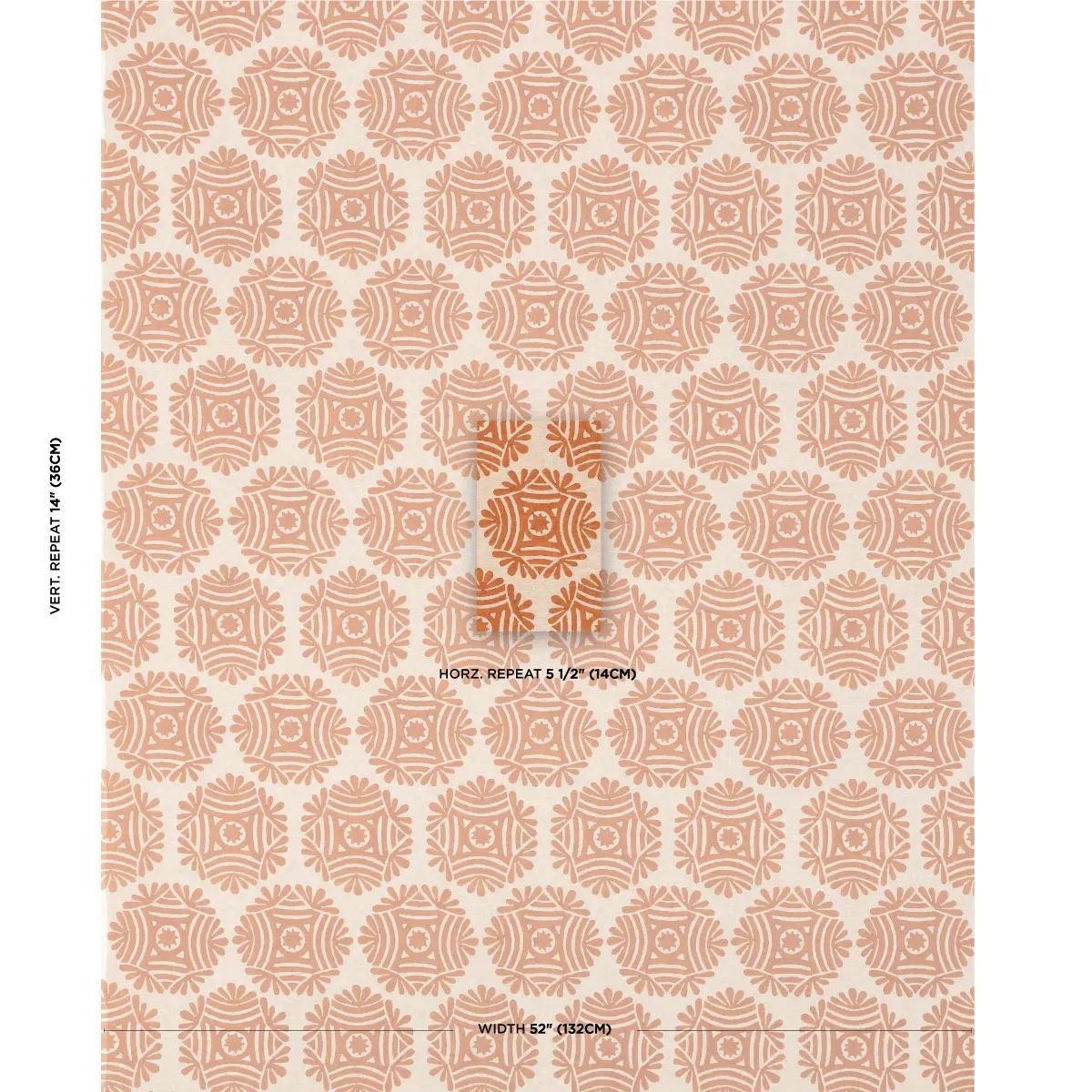 GILDED STAR BLOCK PRINT_ CINNAMON