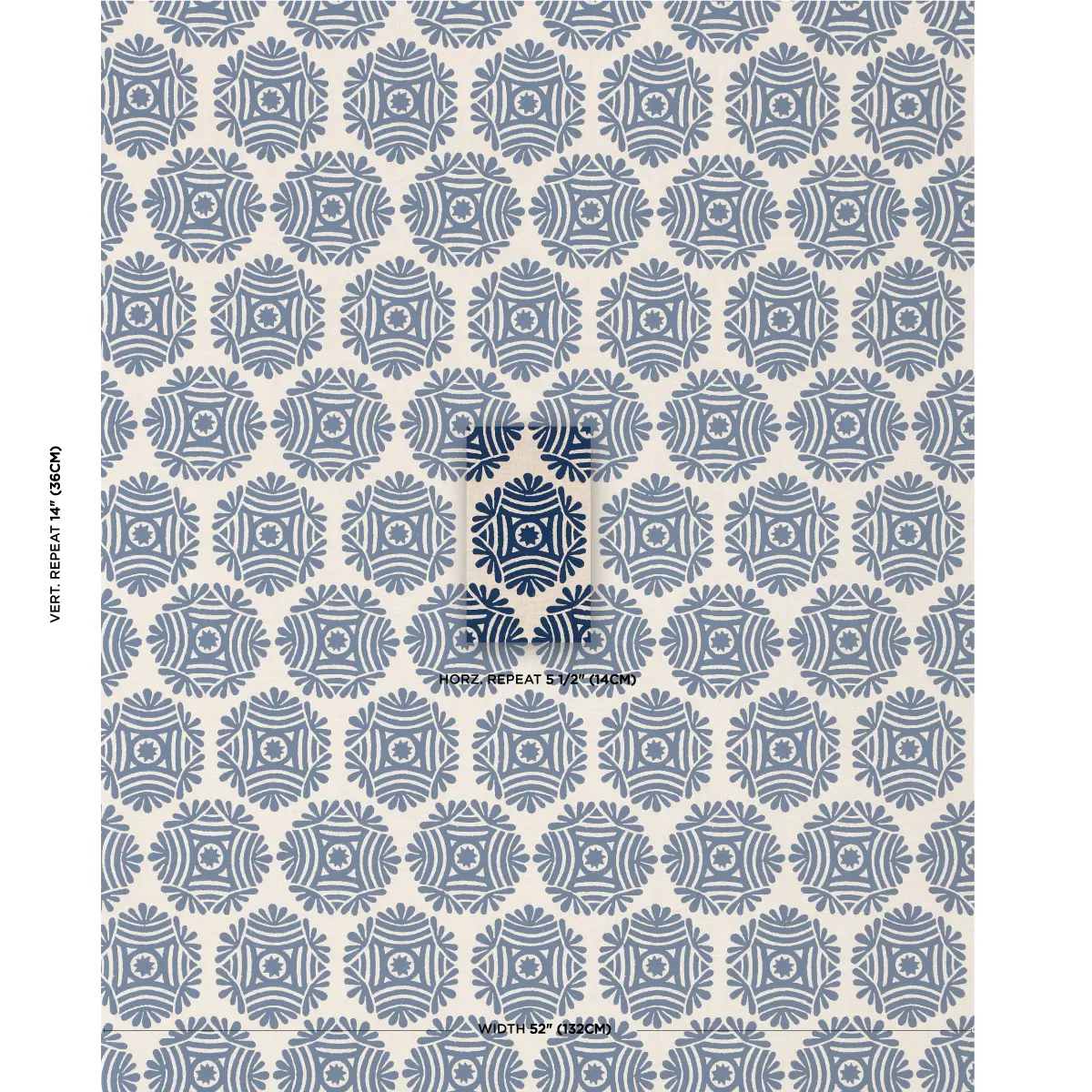 GILDED STAR BLOCK PRINT_ NAVY ON NATURAL