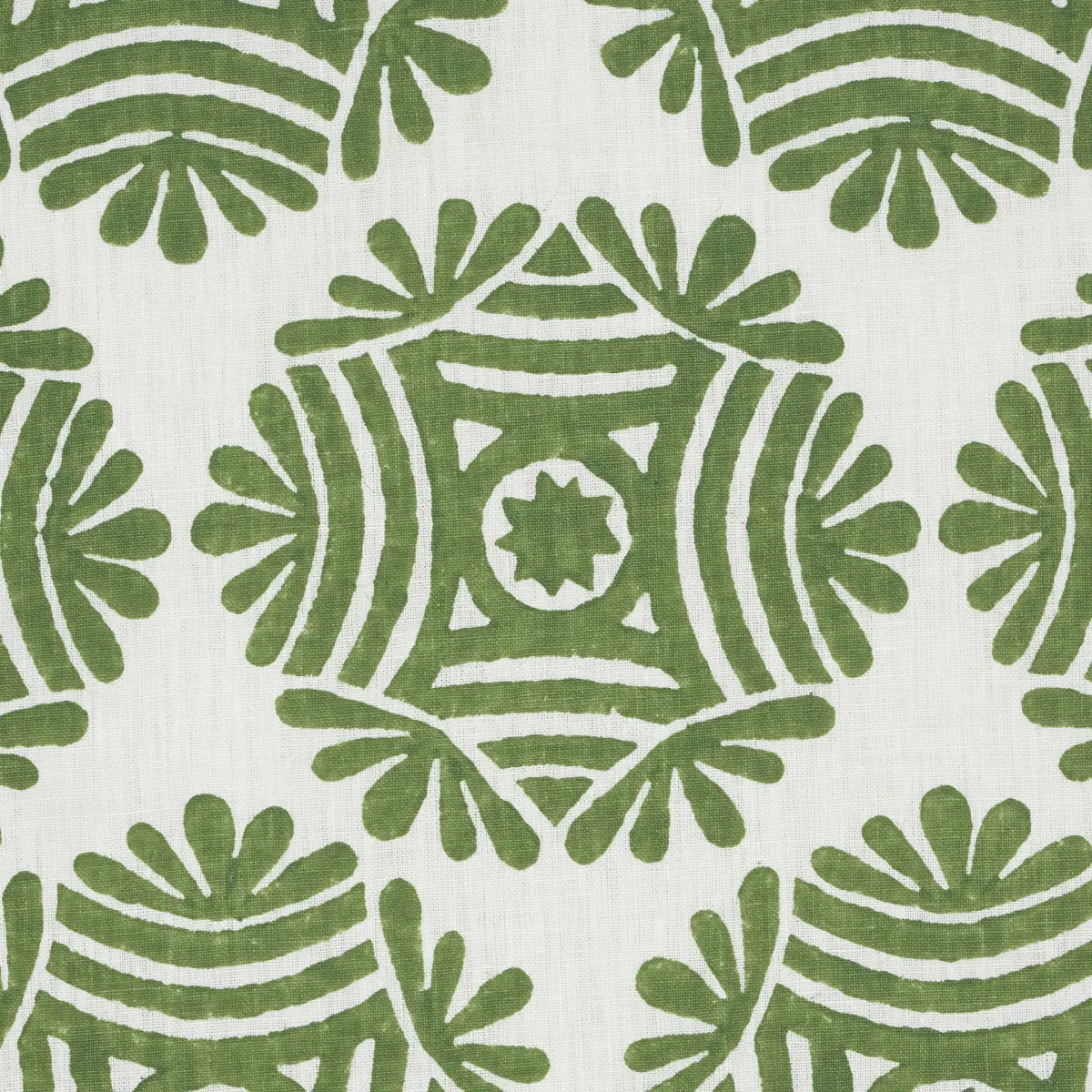 GILDED STAR BLOCK PRINT_ GREEN