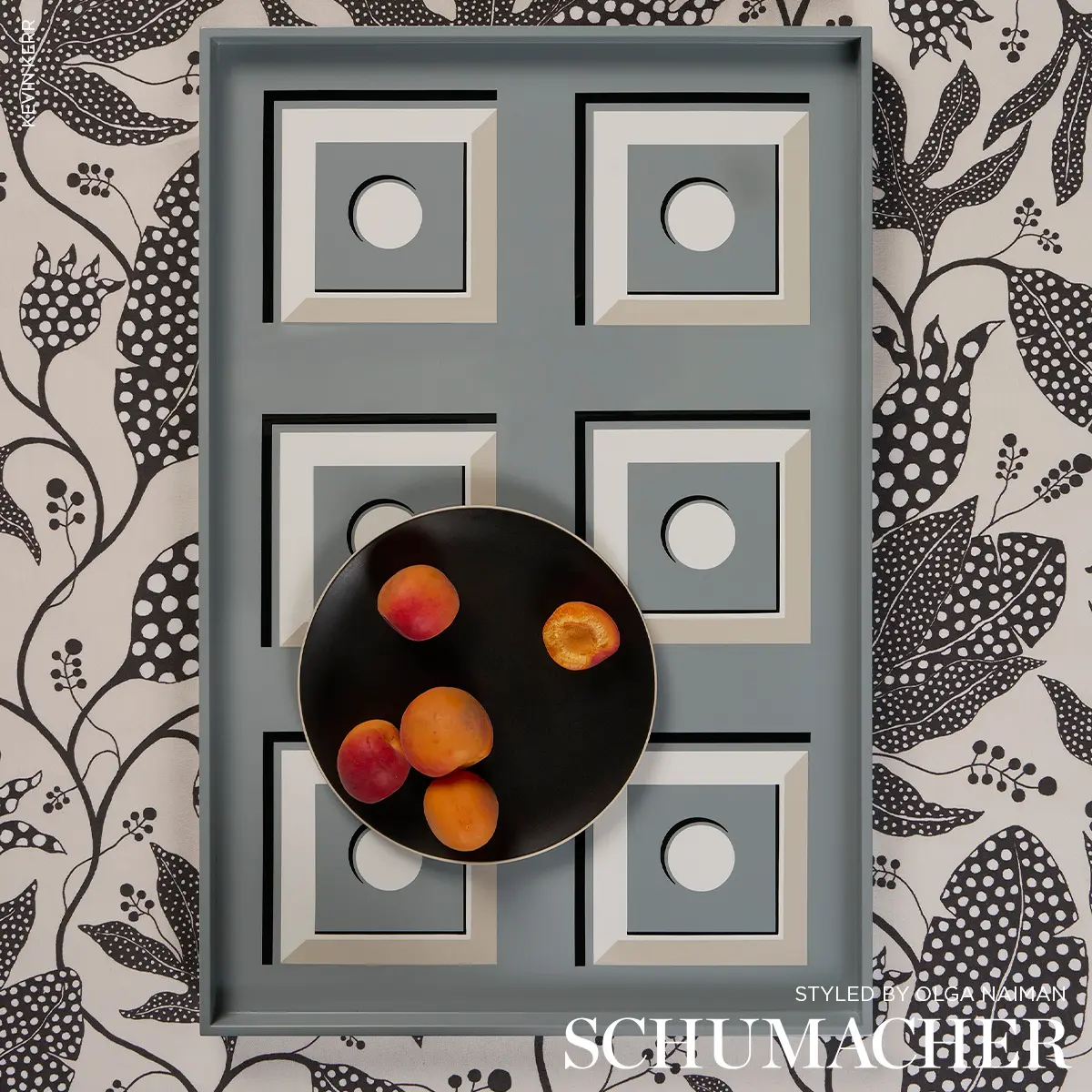 POLKA DOT JUNGLE_ BLACK & CREAM