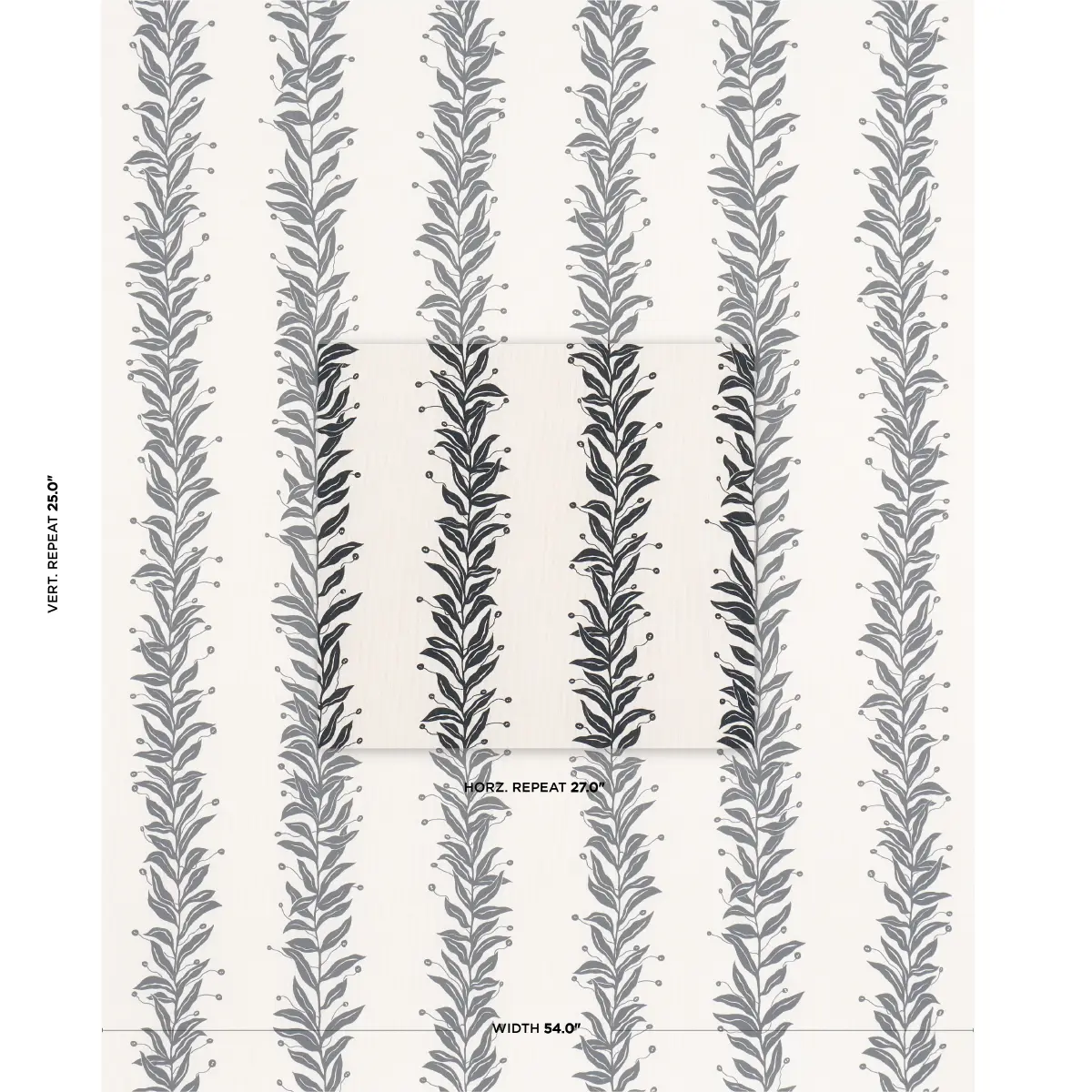 TENDRIL STRIPE INDOOR/OUTDOOR_ BLACK & CREAM
