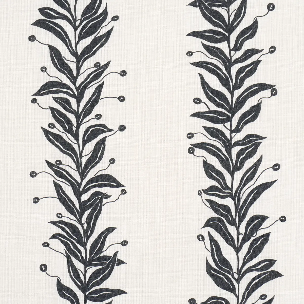 TENDRIL STRIPE INDOOR/OUTDOOR_ BLACK & CREAM