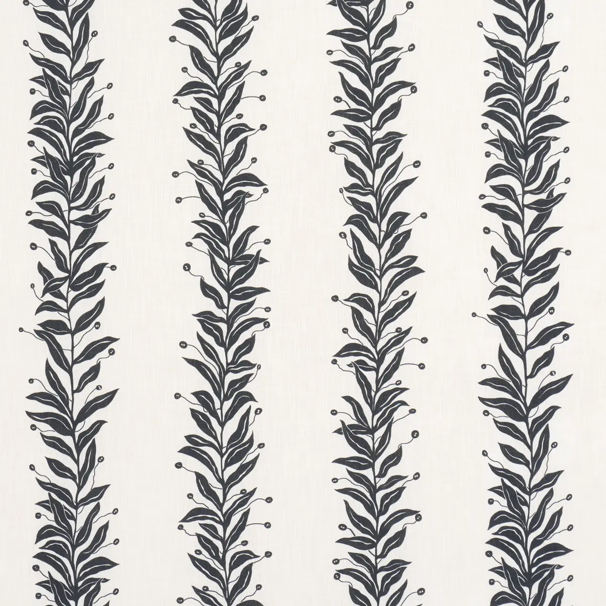 TENDRIL STRIPE INDOOR/OUTDOOR_ BLACK & CREAM