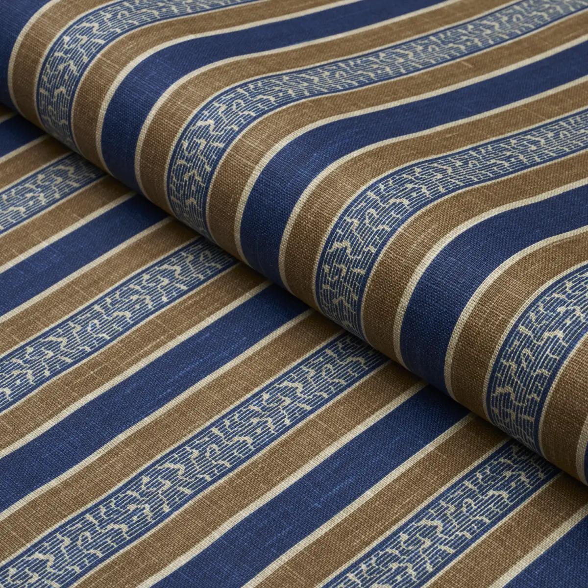 AUGUSTE STRIPE_ MARINE & COGNAC
