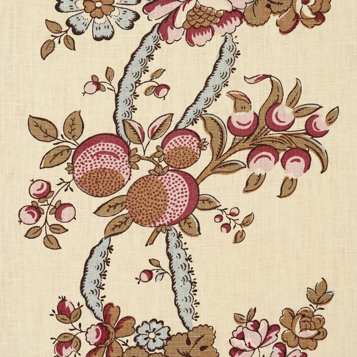 SYLVAIN FLORAL STRIPE_ ROUGE