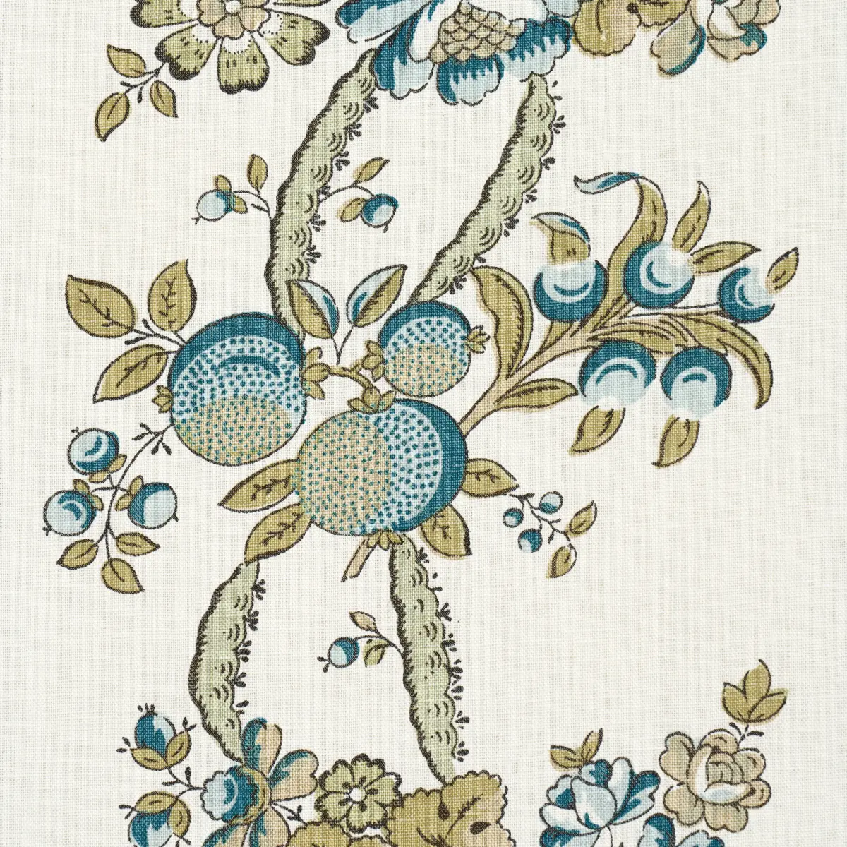 SYLVAIN FLORAL STRIPE_ TEAL