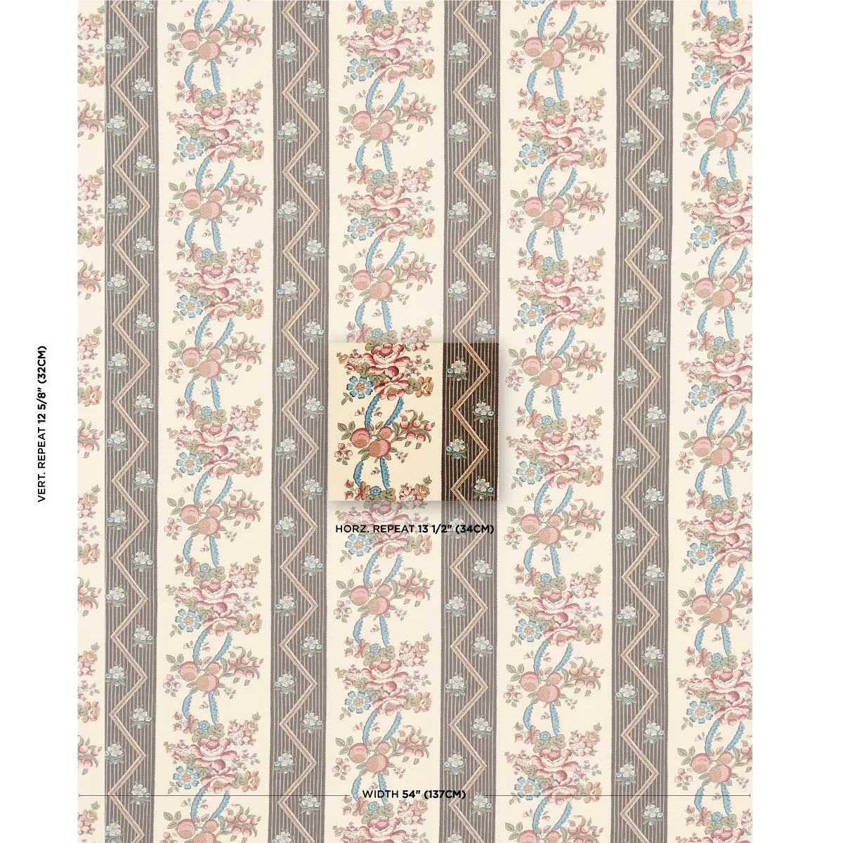 SYLVAIN FLORAL STRIPE_ NOIR