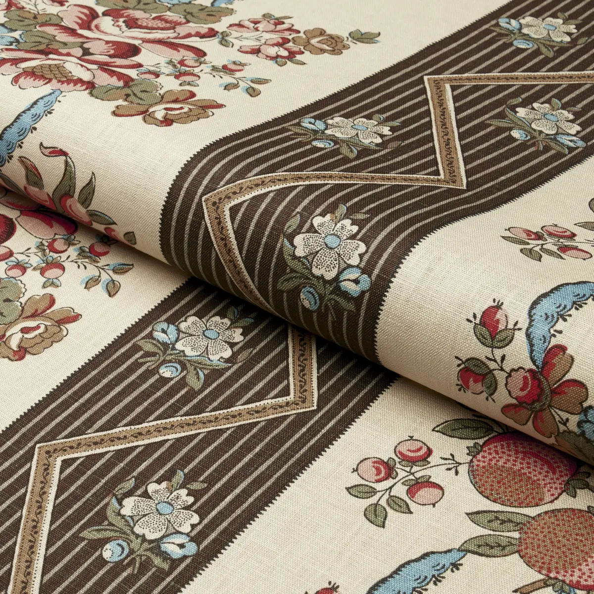 SYLVAIN FLORAL STRIPE_ NOIR