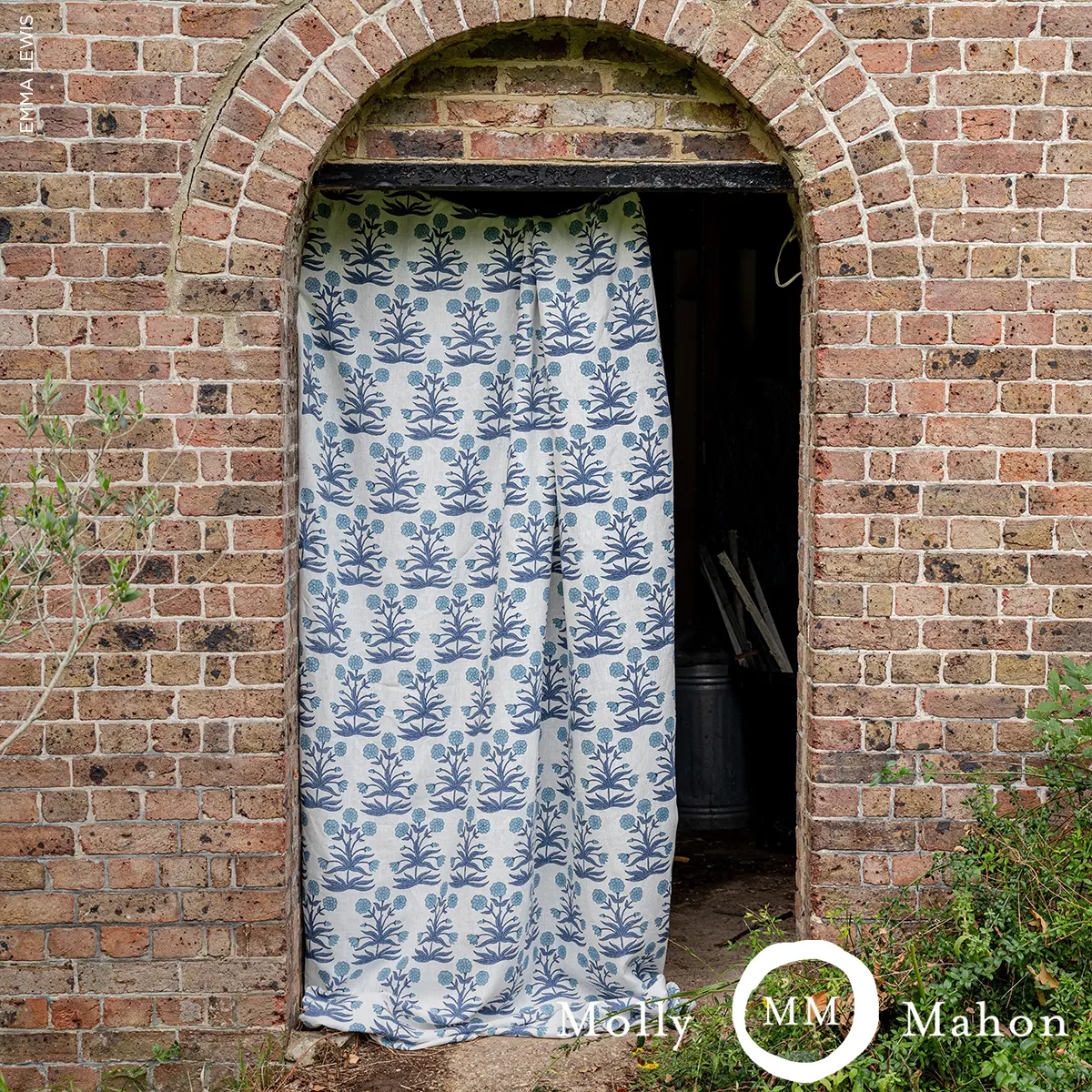Mughal Hand Block Print_ SKY INDIGO