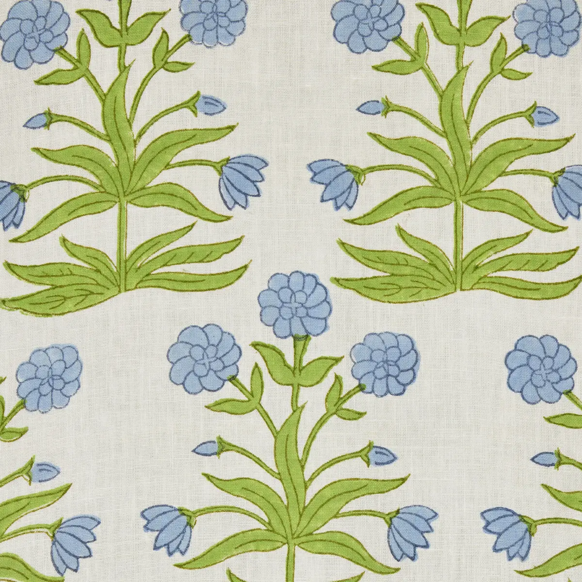 Mughal Hand Block Print_ SKY PISTACHIO