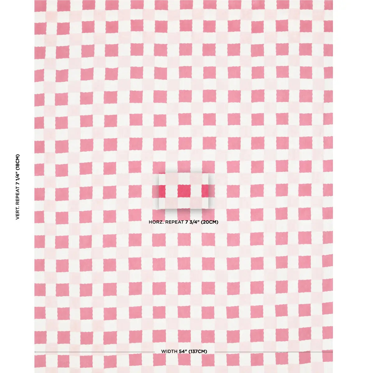 Chequer Hand Block Print_ PINKS