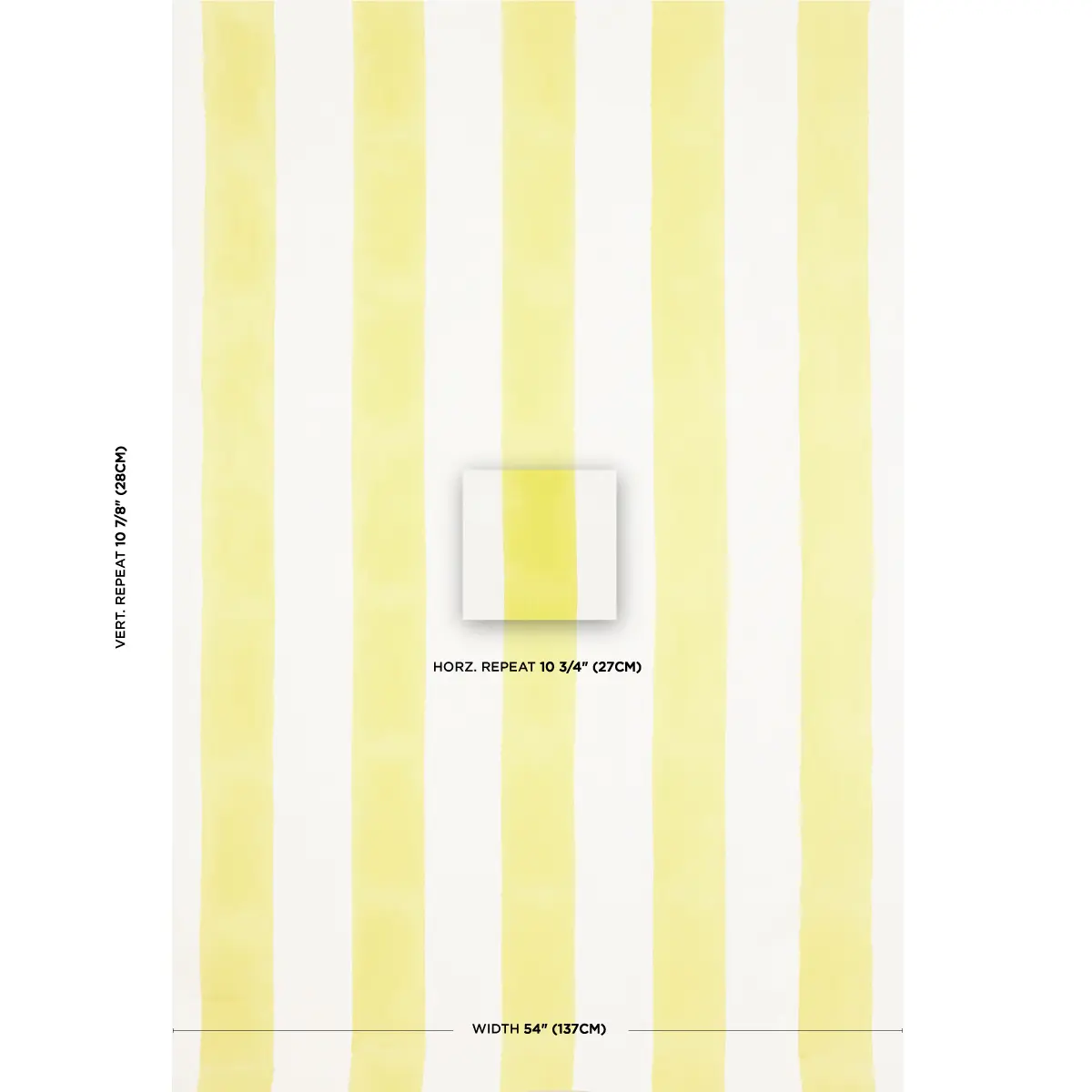 Wide Hand Block Stripe_ YELLOW