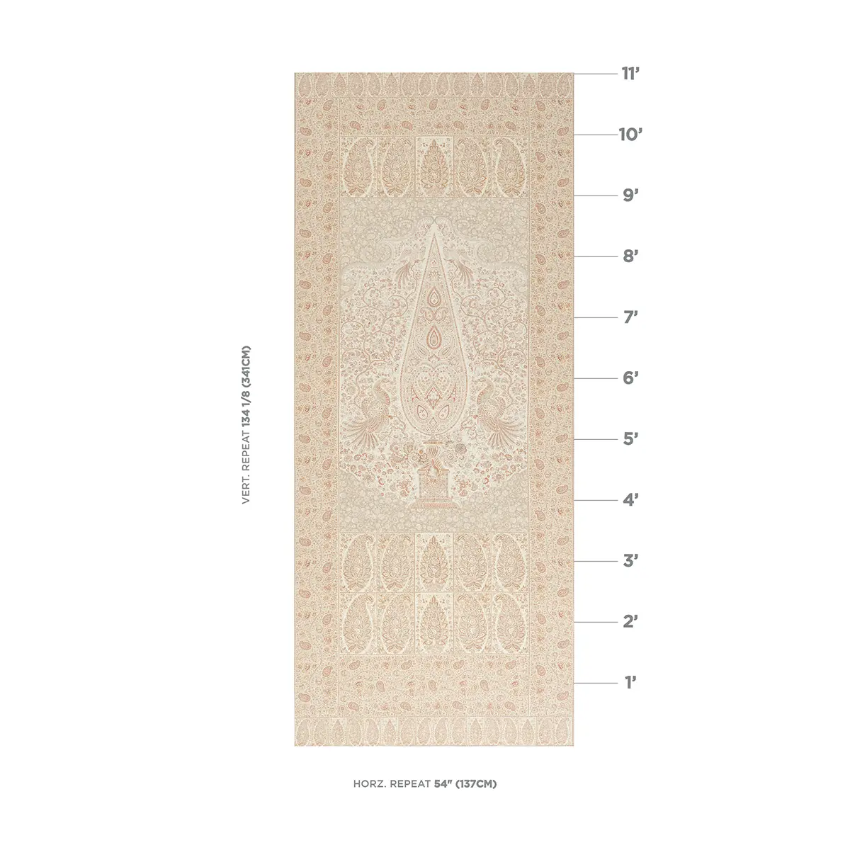 COLMERY PAISLEY PANEL_ PARCHMENT