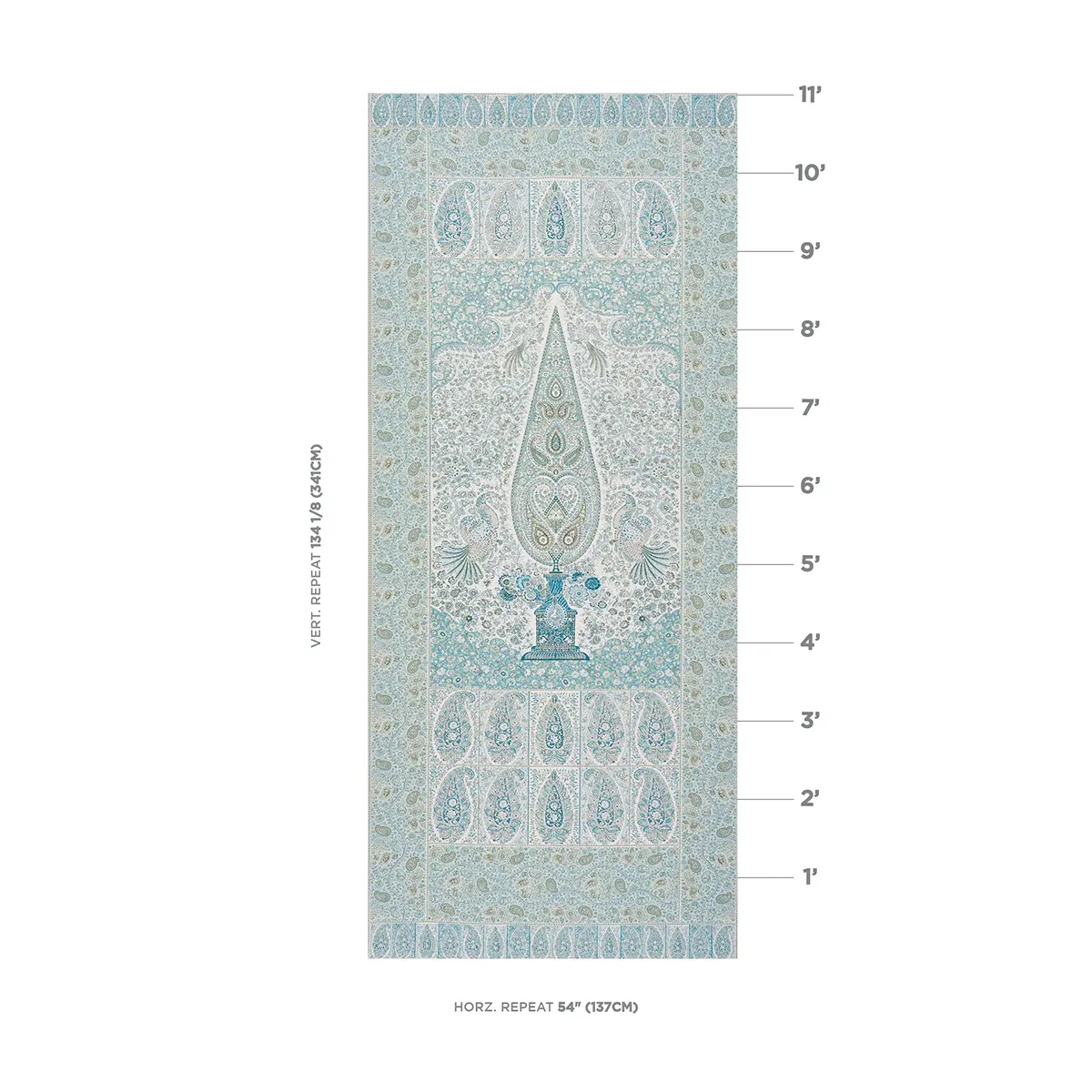 COLMERY PAISLEY PANEL_ PEACOCK