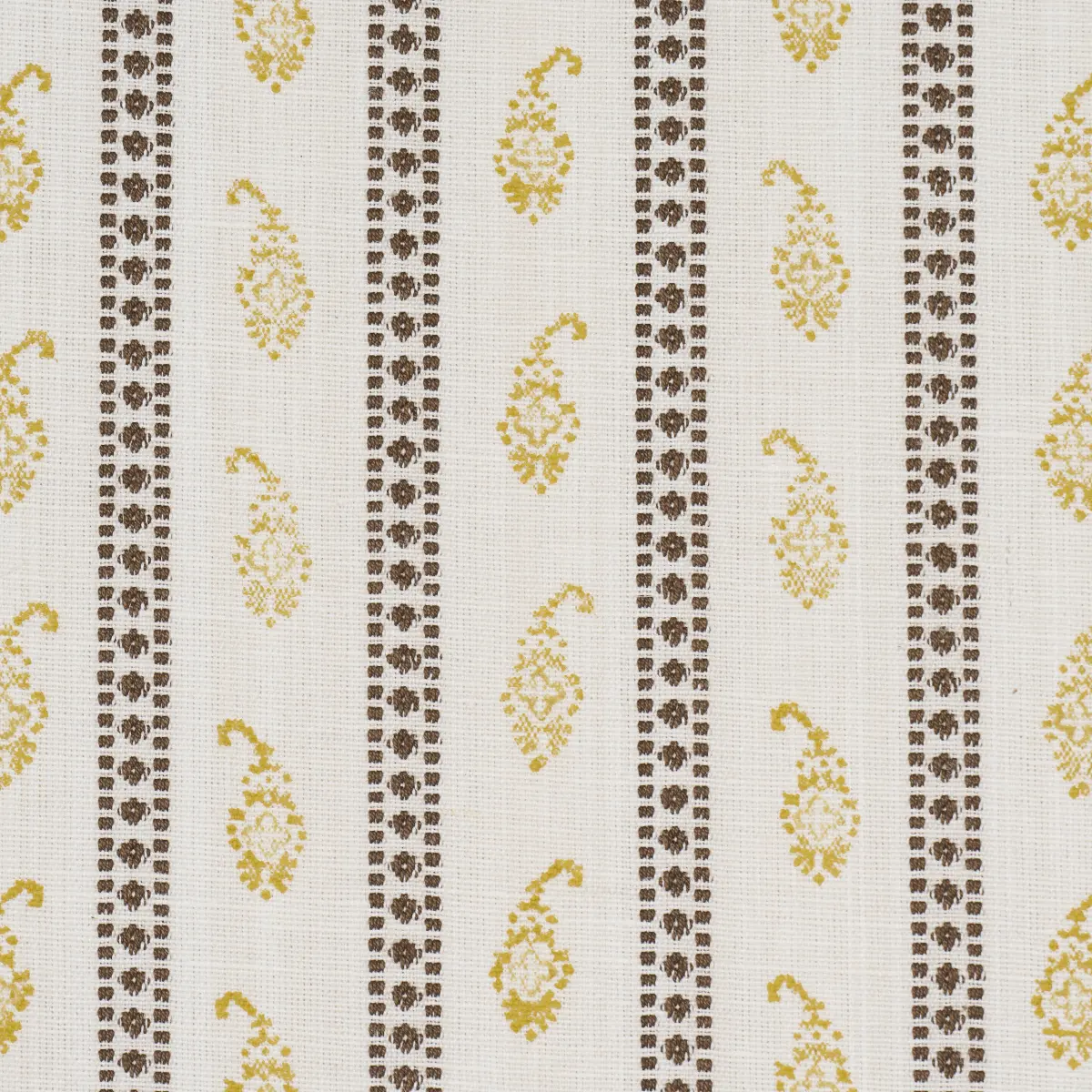 EDDIE WOVEN HAND BLOCK PRINT_ YELLOW