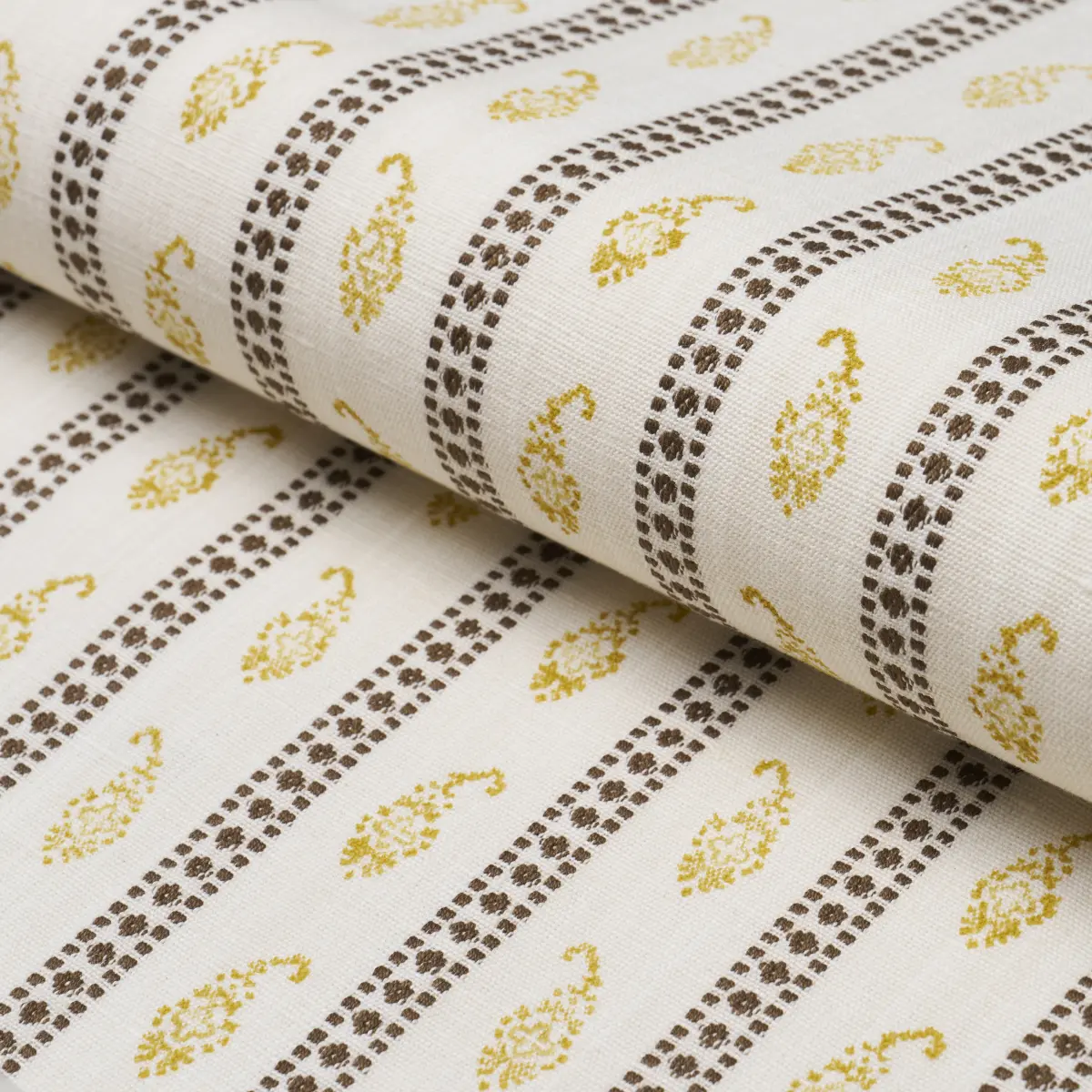EDDIE WOVEN HAND BLOCK PRINT_ YELLOW